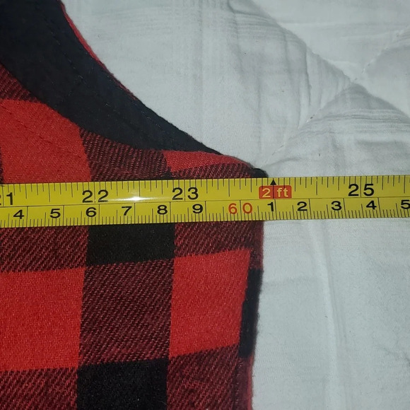 Sunshine & Rodeos Red & Black Buffalo Plaid Quilted Snap Vest, Size 2xl - Picture 6 of 7